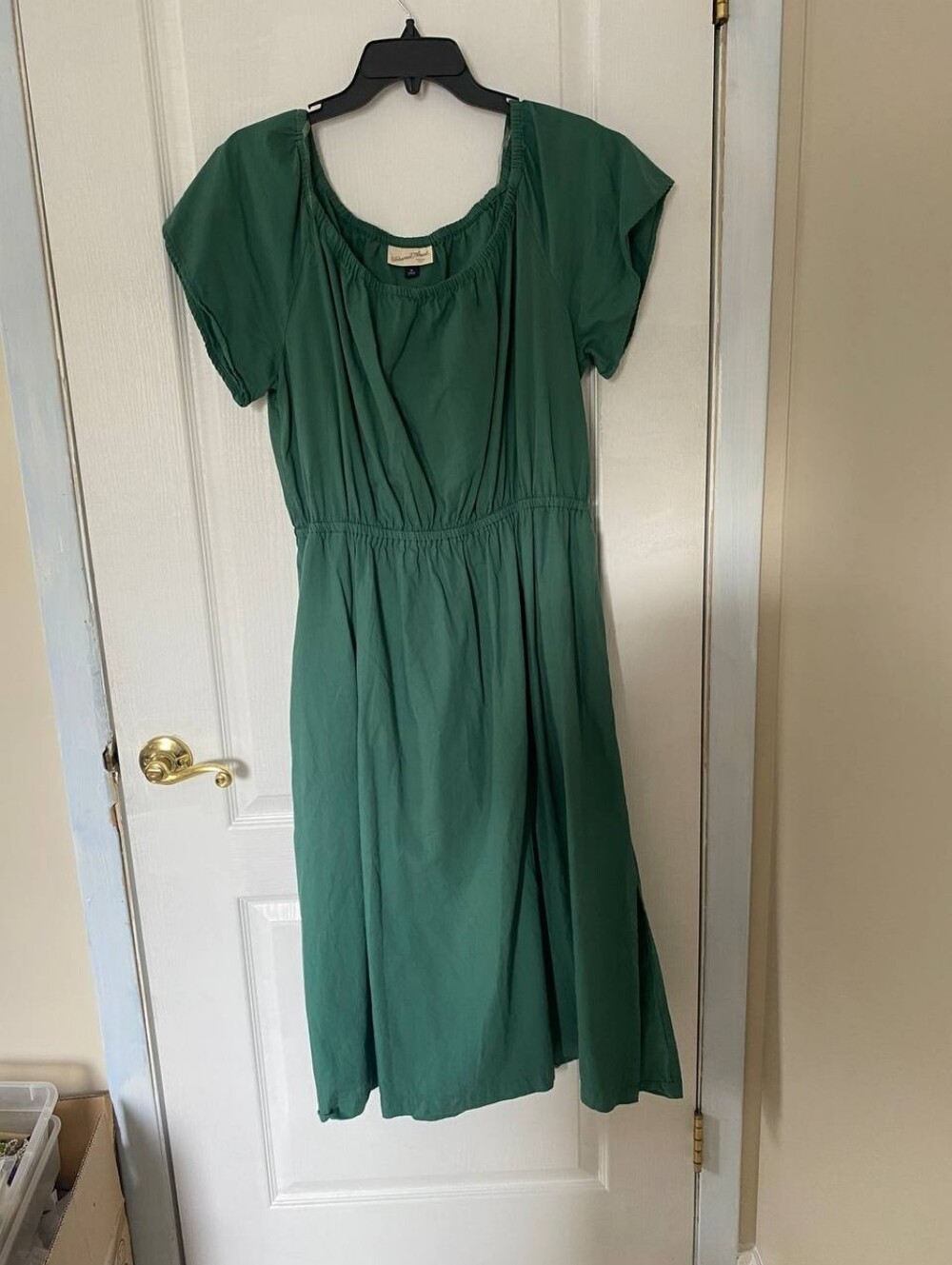 Universal Thread Green Short Sleeve Mid Length Dress w/ Back Hole Cotton XL